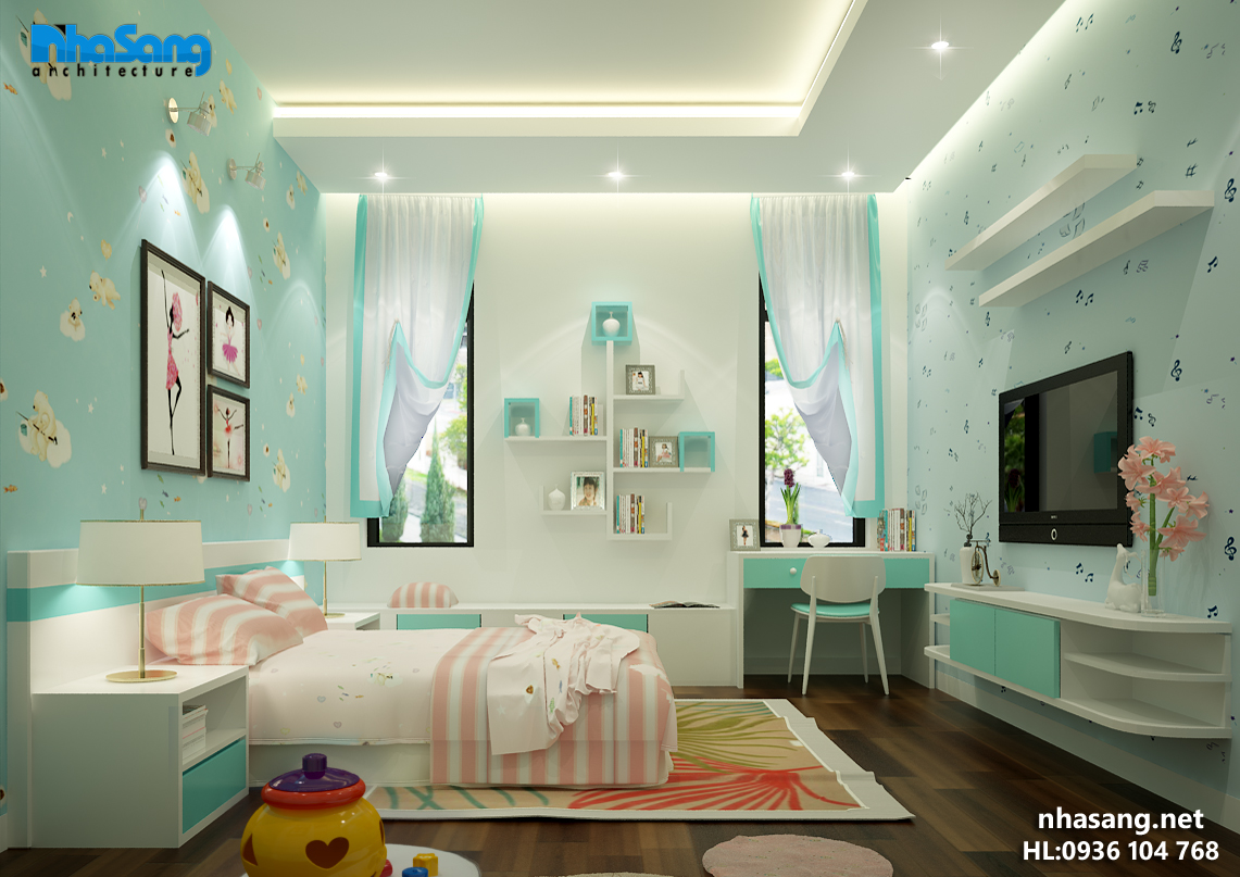 nội thất phòng ngủ bé gái